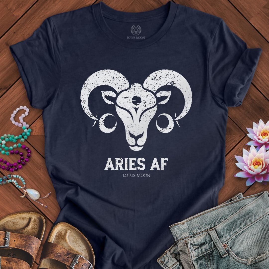 Lotus Moon Co. T-Shirt Aries AF Tee Heather Midnight Navy / S