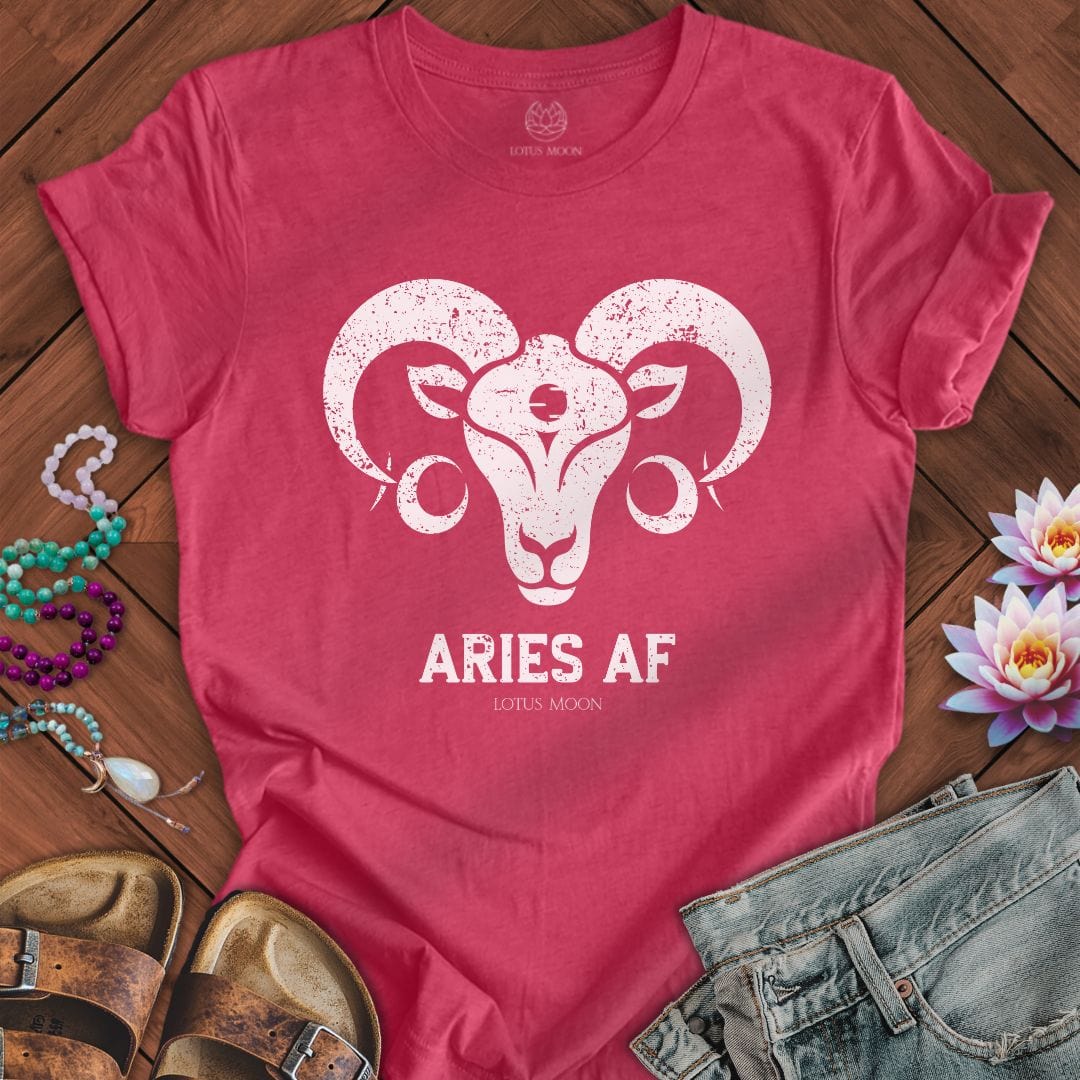 Lotus Moon Co. T-Shirt Aries AF Tee Heather Raspberry / S