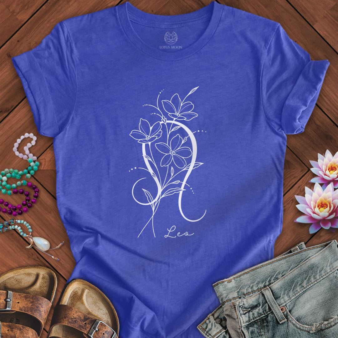 Lotus Moon Co. T-Shirt Boho Leo Tee Heather True Royal / S
