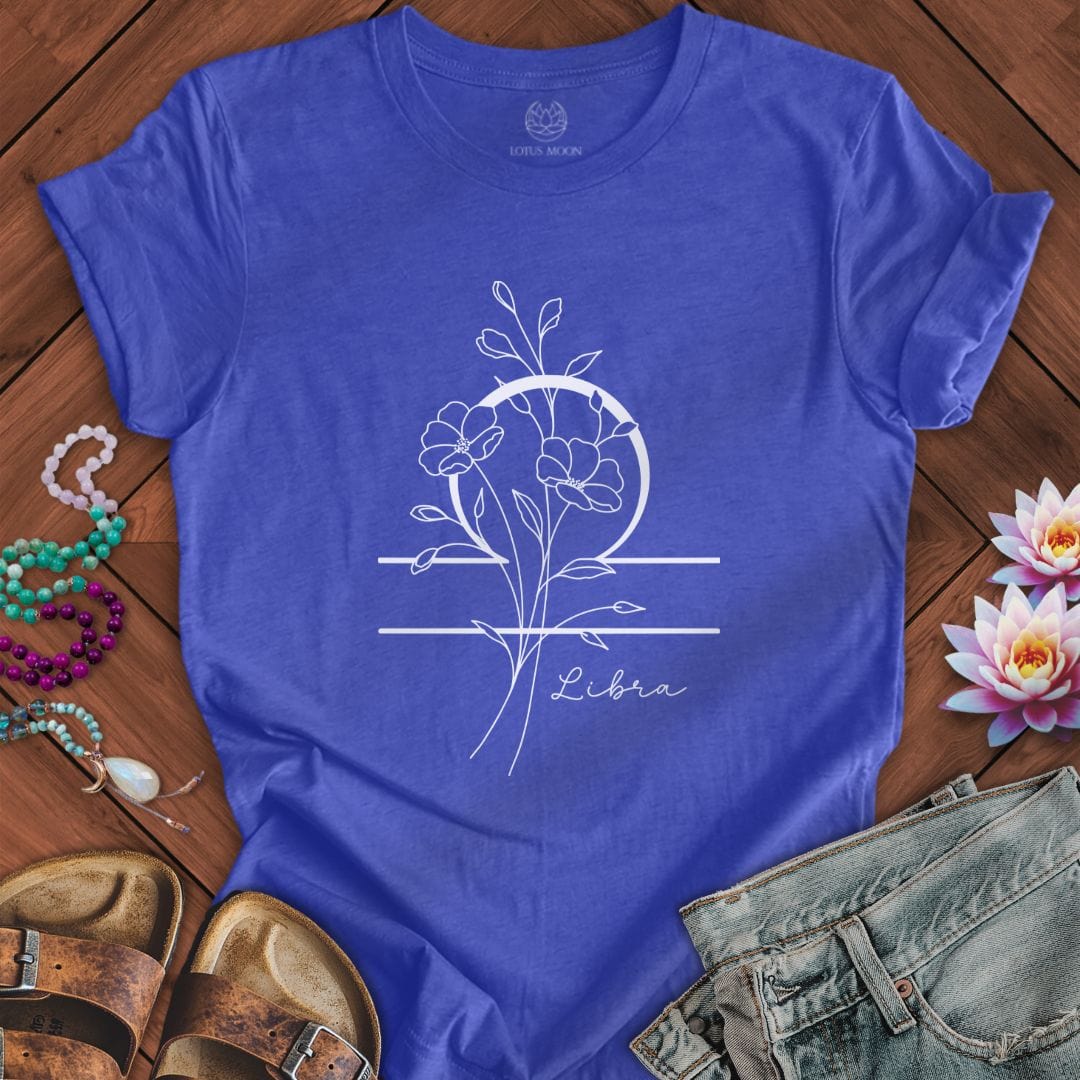 Lotus Moon Co. T-Shirt Boho Libra Tee Heather True Royal / S