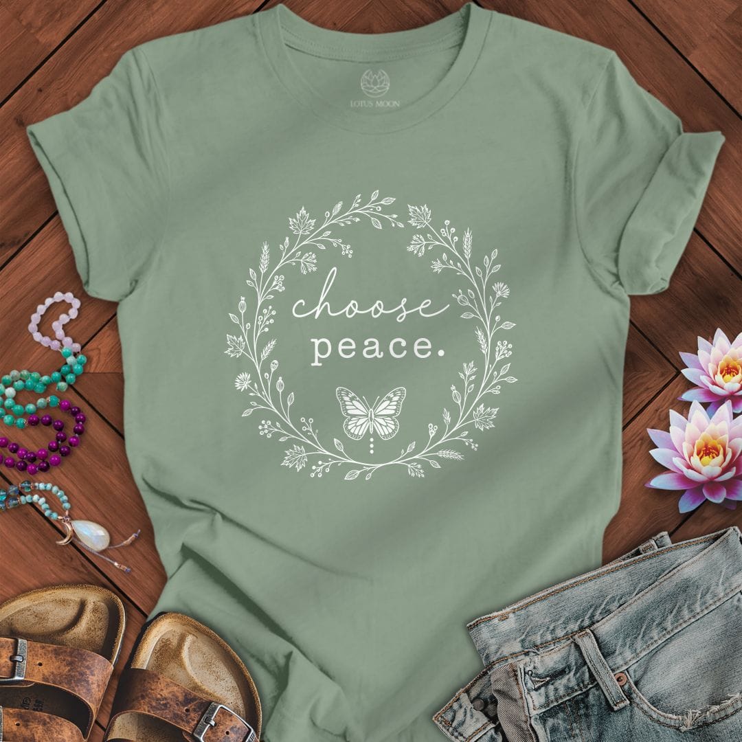 Choose Peace Tee Sage
