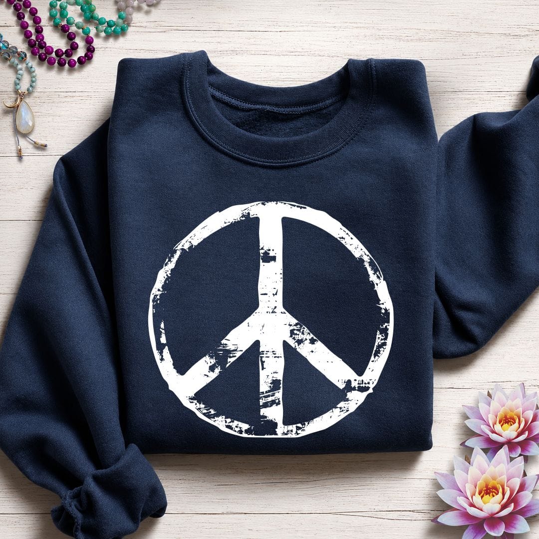 Classic Peace Sweatshirt Navy