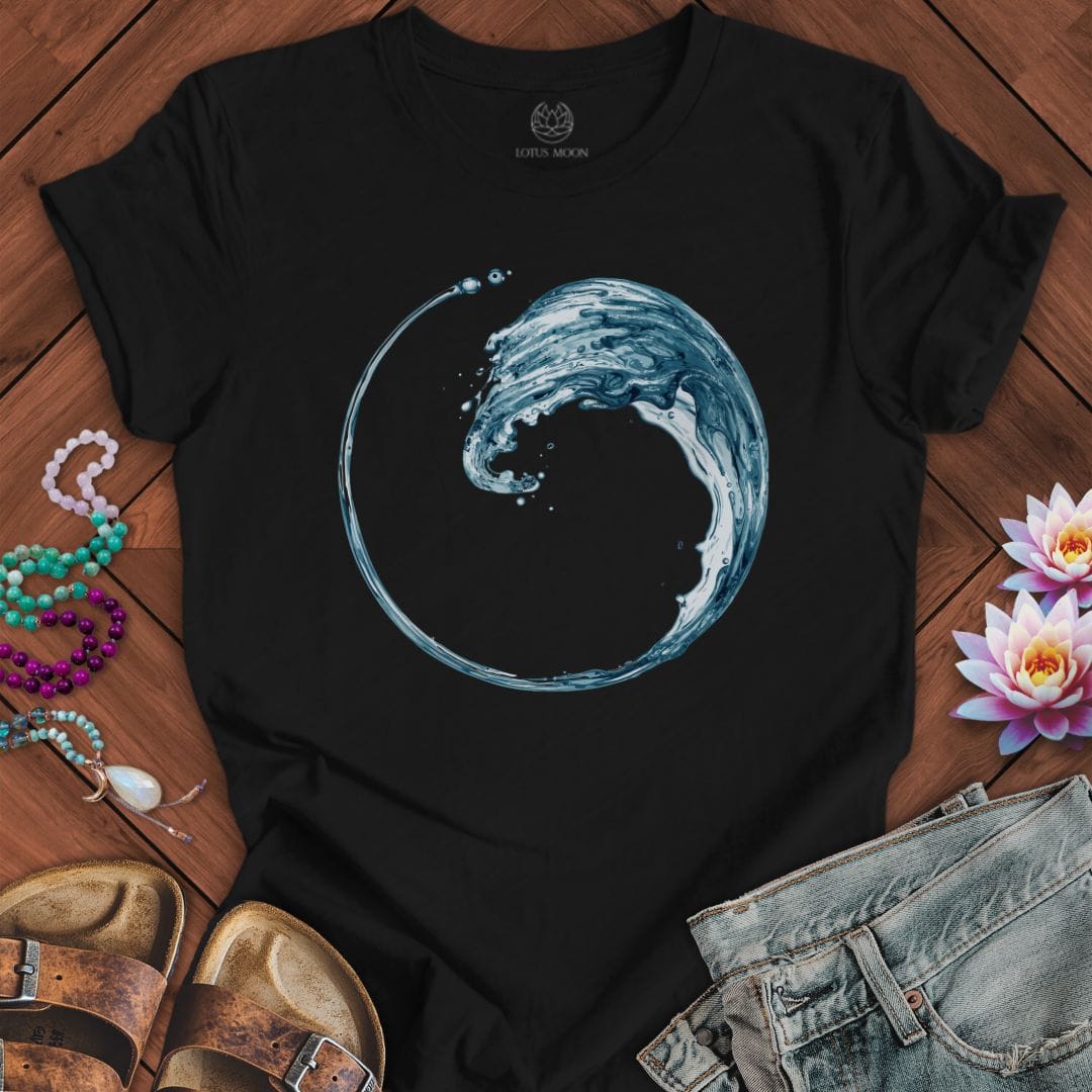 Enso Wave Tee Black Heather