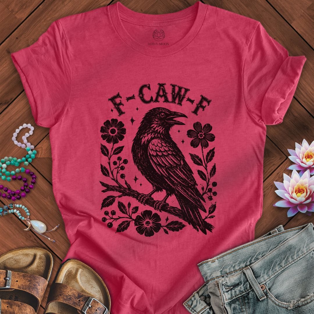 Printify T-Shirt F-CAW-F Tee Heather Raspberry / S