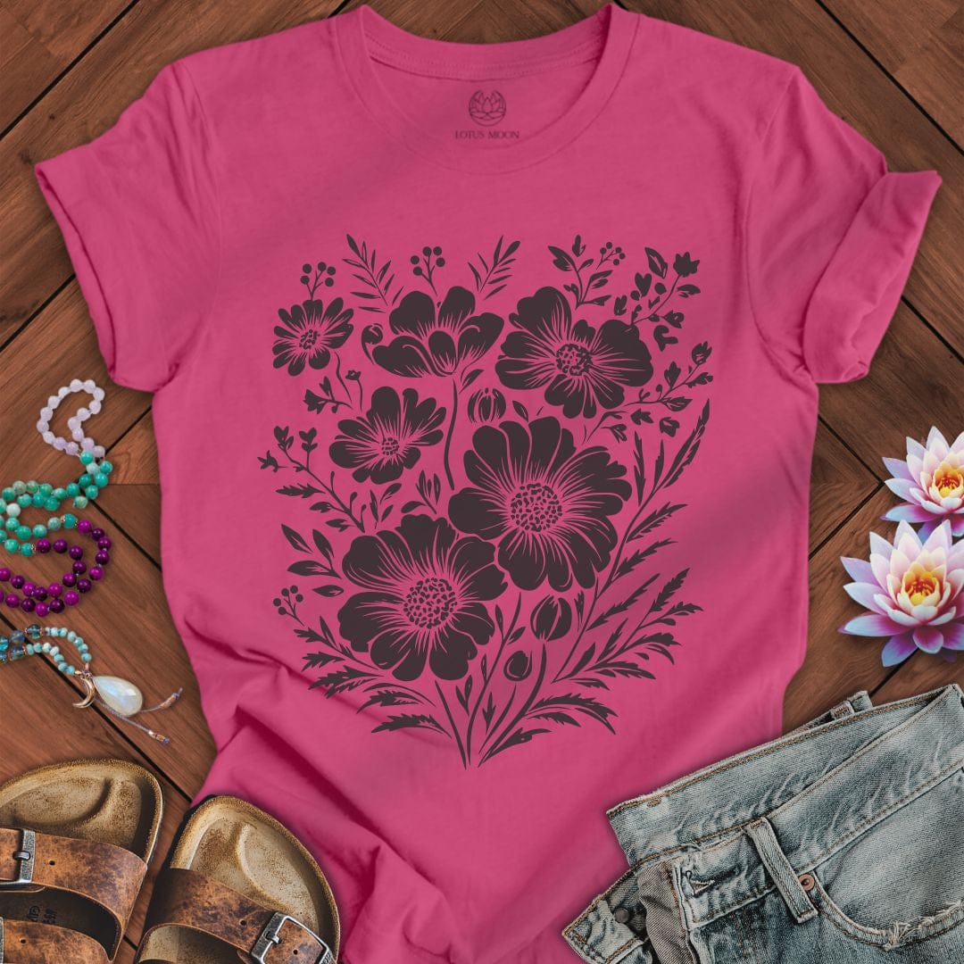 Floral Tee Berry