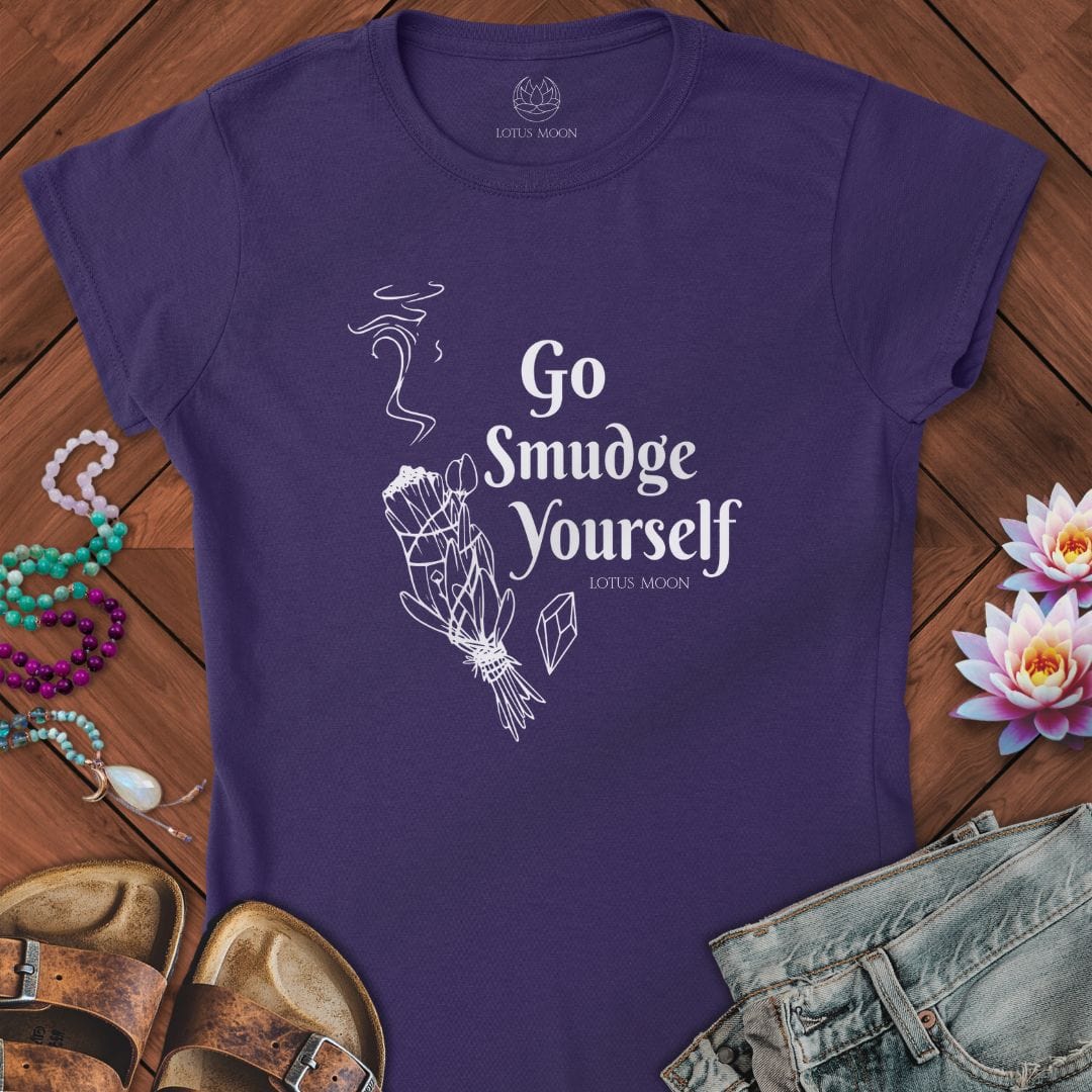 Go Smudge Yourself Fitted Tee Purple