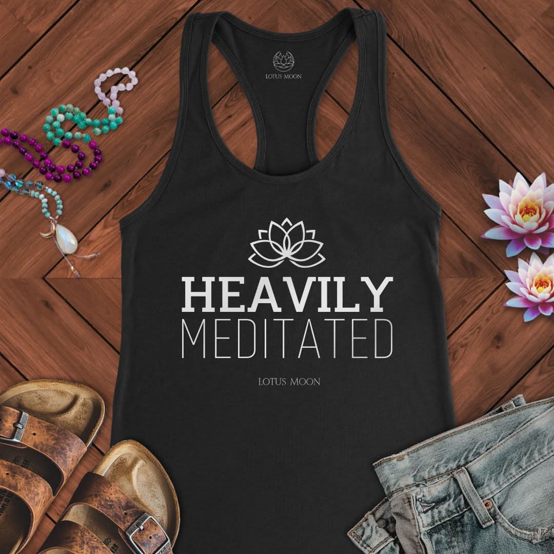 Heavily Meditated Tank Solid Black