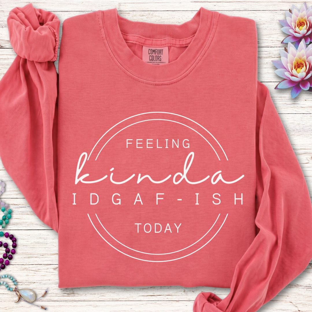 Printify Long-sleeve IDGAF-ish Long Sleeve Tee Watermelon / S