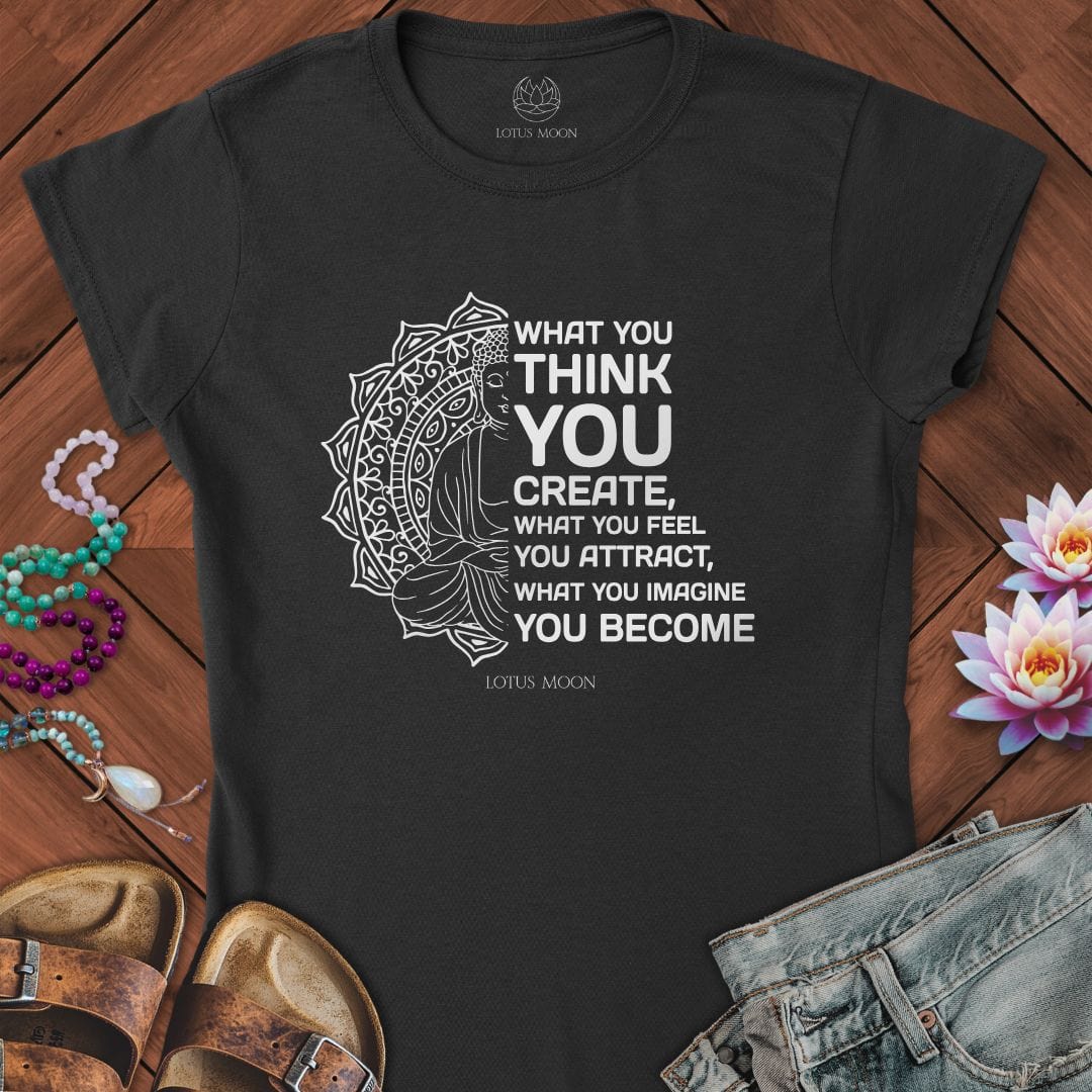 Law of Attraction Fitted Tee Black