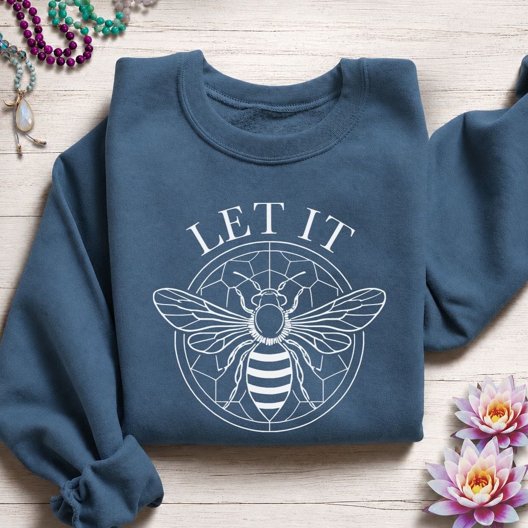 Let It Bee Sweatshirt Indigo Blue