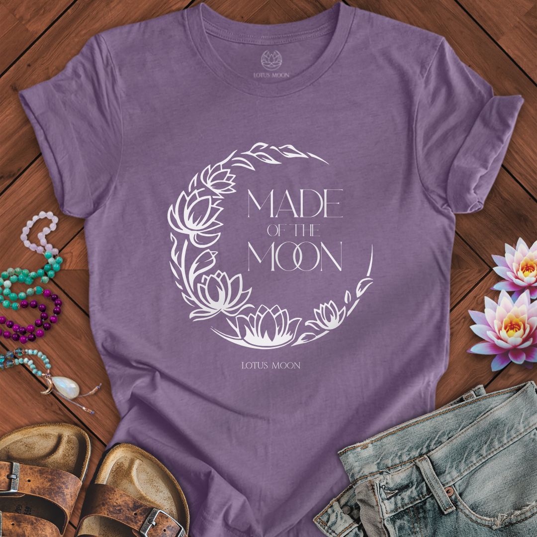 Made of The Moon Tee Heather Purple