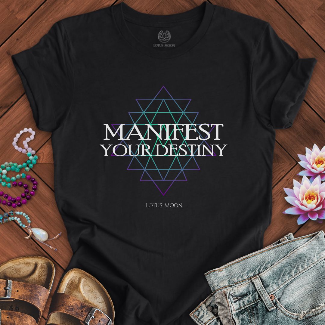 Manifest Your Destiny Tee Solid Black Blend