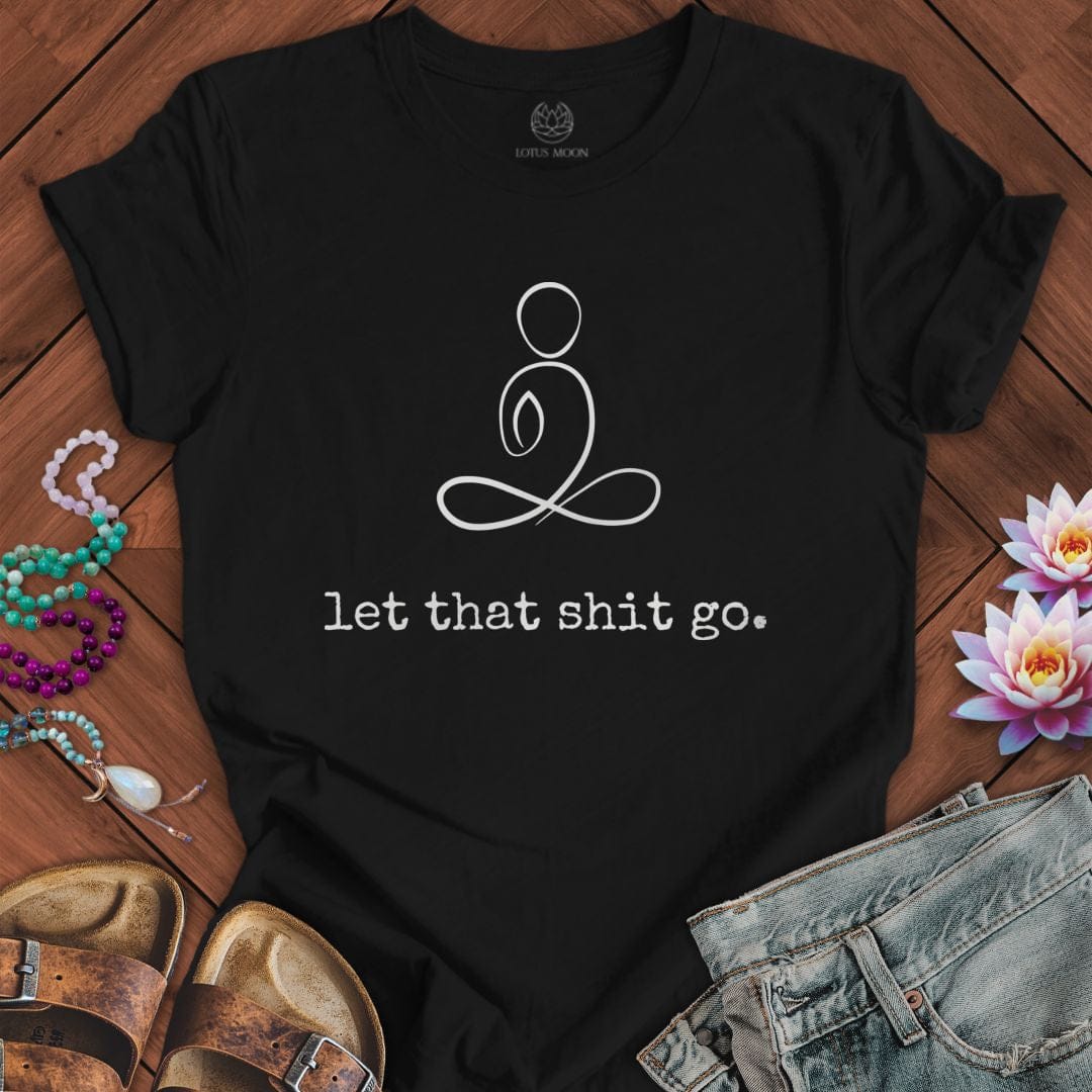 Minimalist Let That Shit Go Tee Black Heather