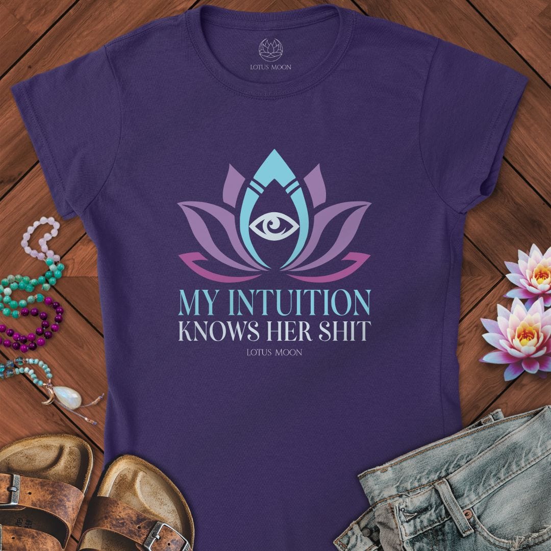 My Intuition Fitted Tee Purple