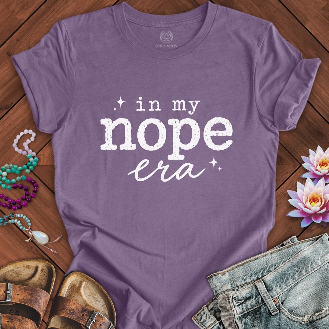 Printify T-Shirt Nope Era Tee Heather Purple / S