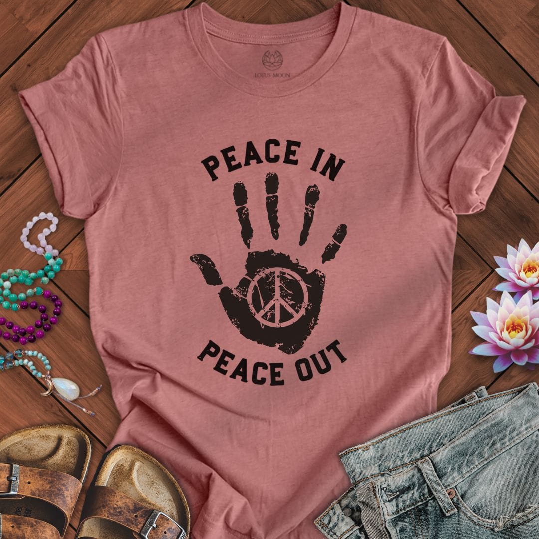 Peace In Tee Heather Mauve