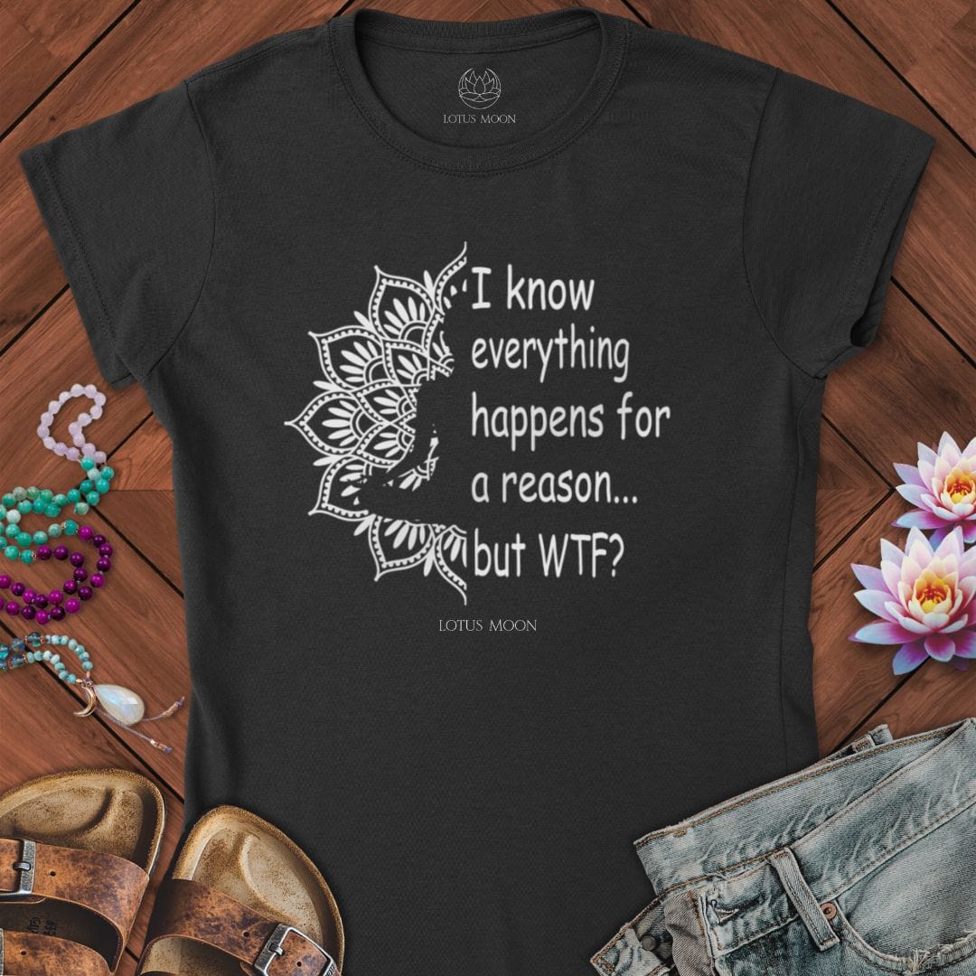 Questioning Fate Fitted Tee Black