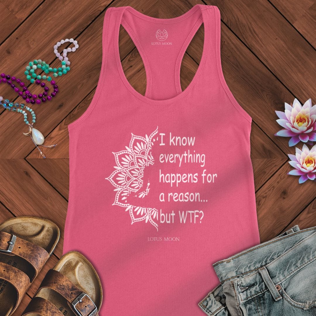 Questioning Fate Tank Solid Hot Pink