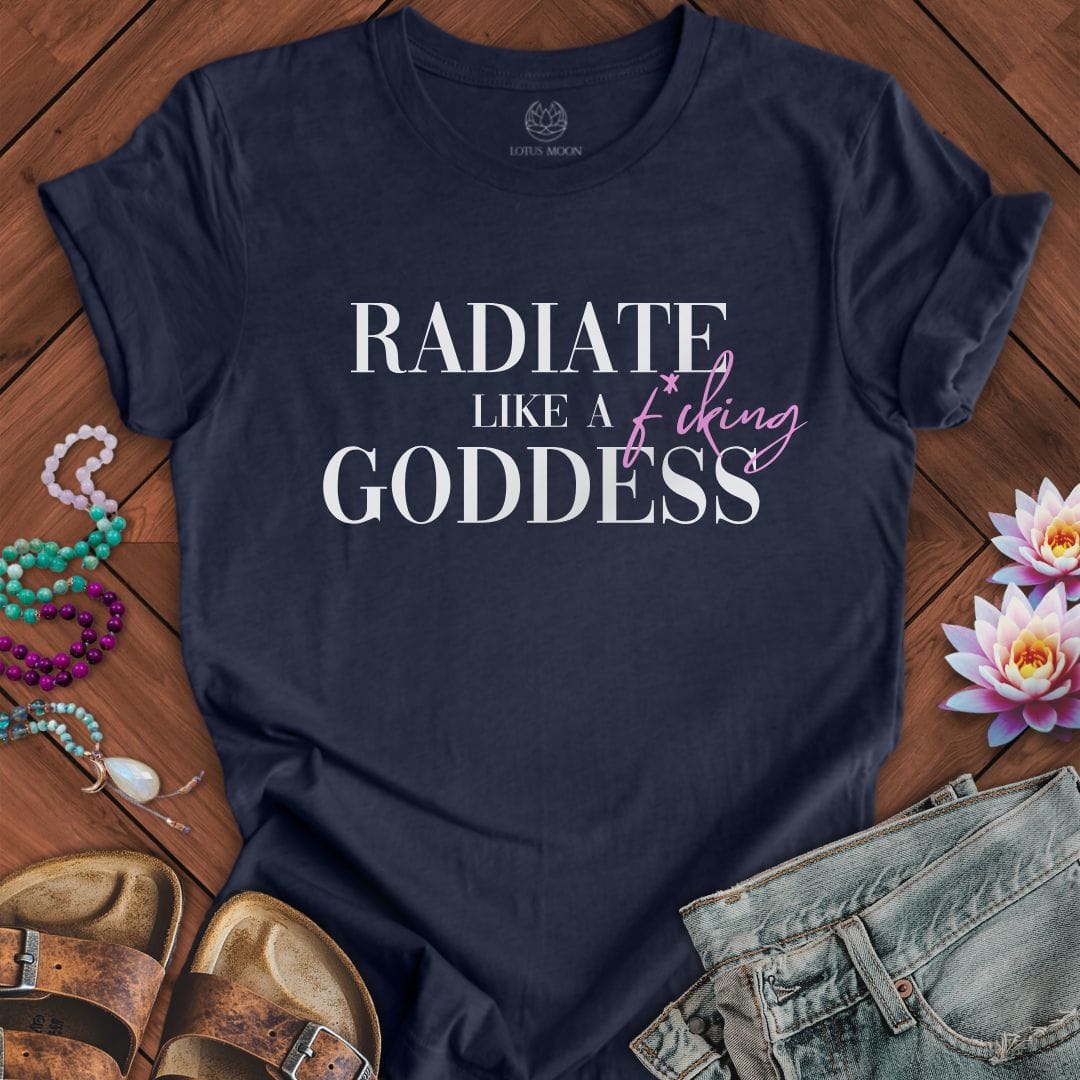Radiate Tee Heather Midnight Navy