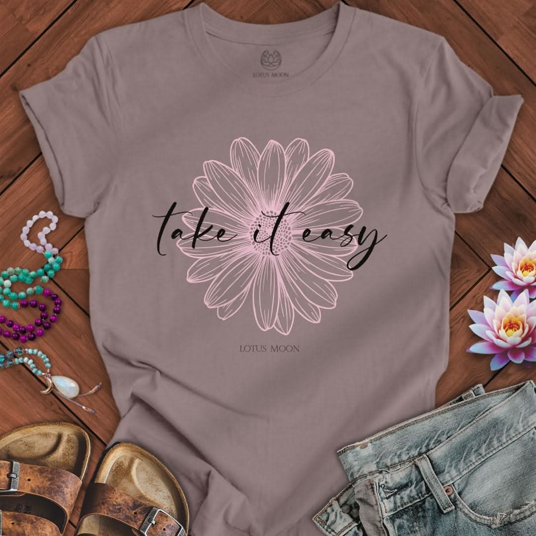 Take It Easy Tee Pebble Brown