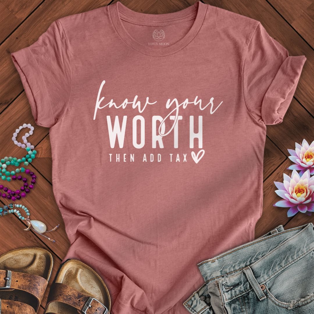 Then Add Tax Tee Heather Mauve
