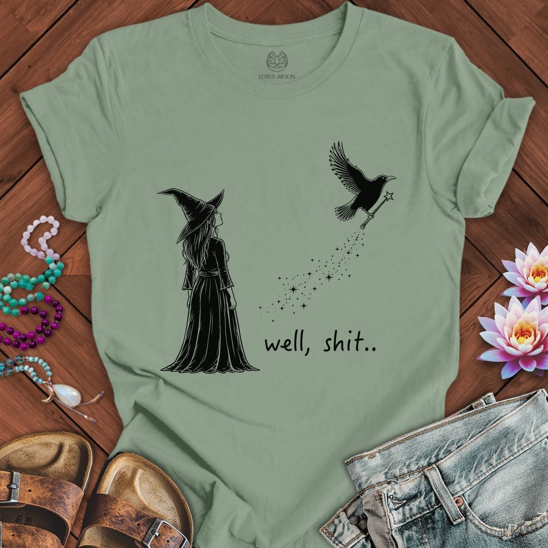 Printify T-Shirt Well Shit Tee Sage / S