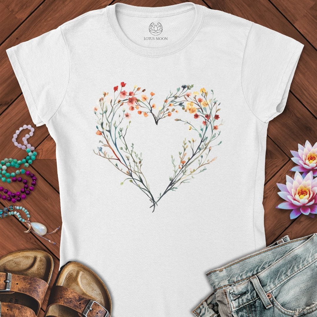 Wild Heart Fitted Tee White