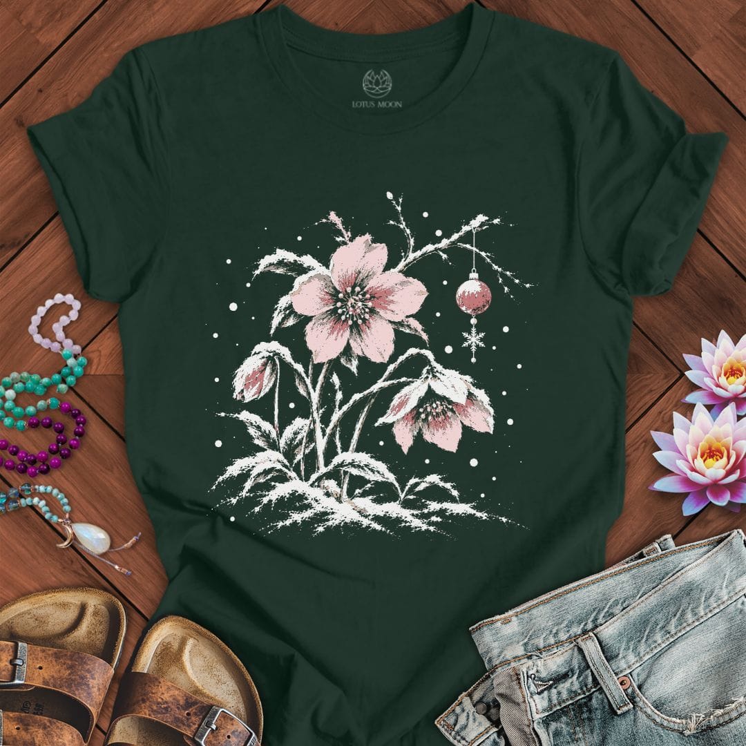 Winter Hellebore Tee Forest