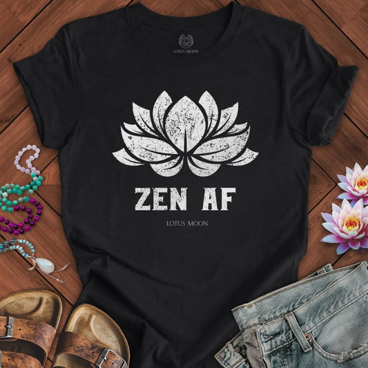 Zen AF Lotus Tee Int. Black