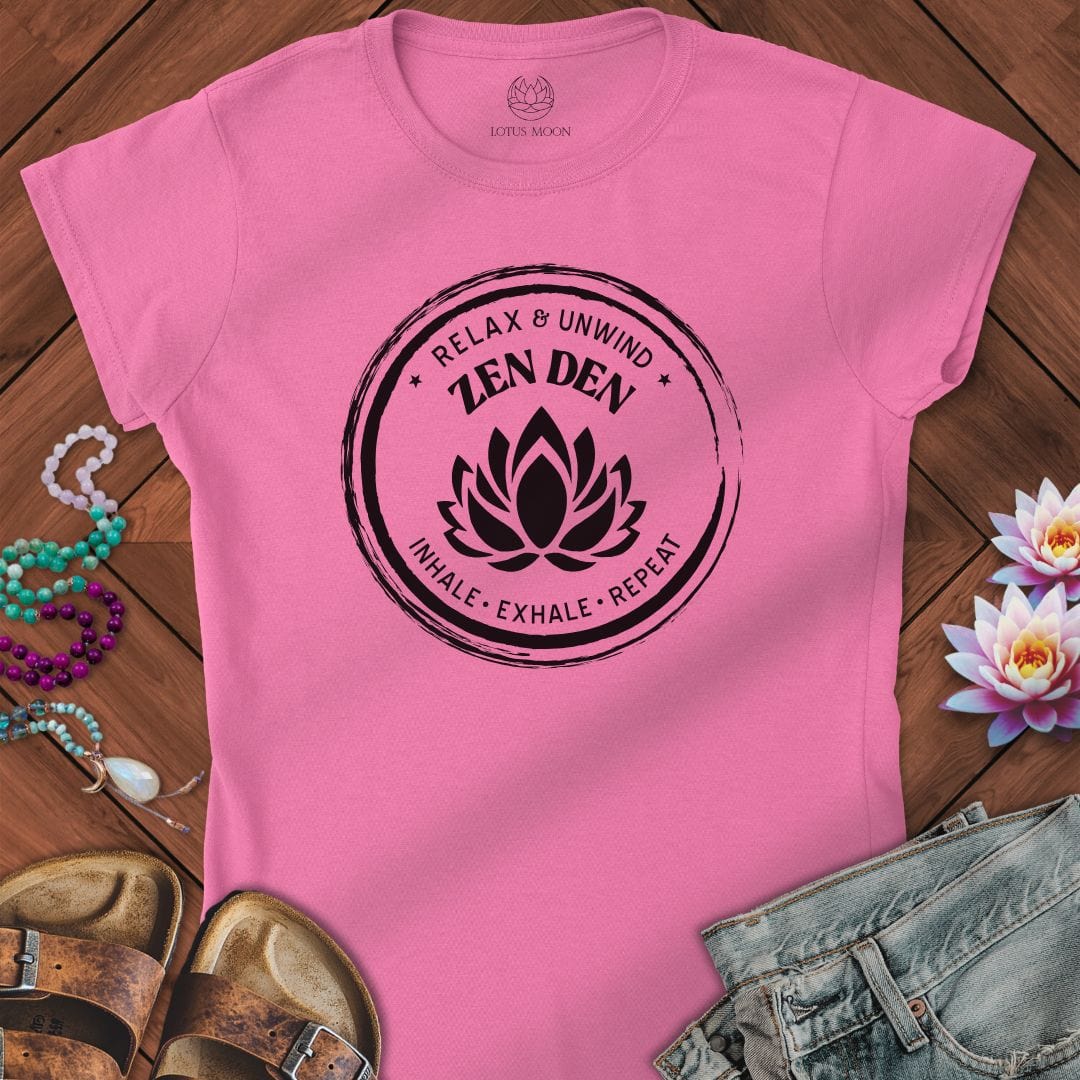 Zen Den Fitted Tee Azalea