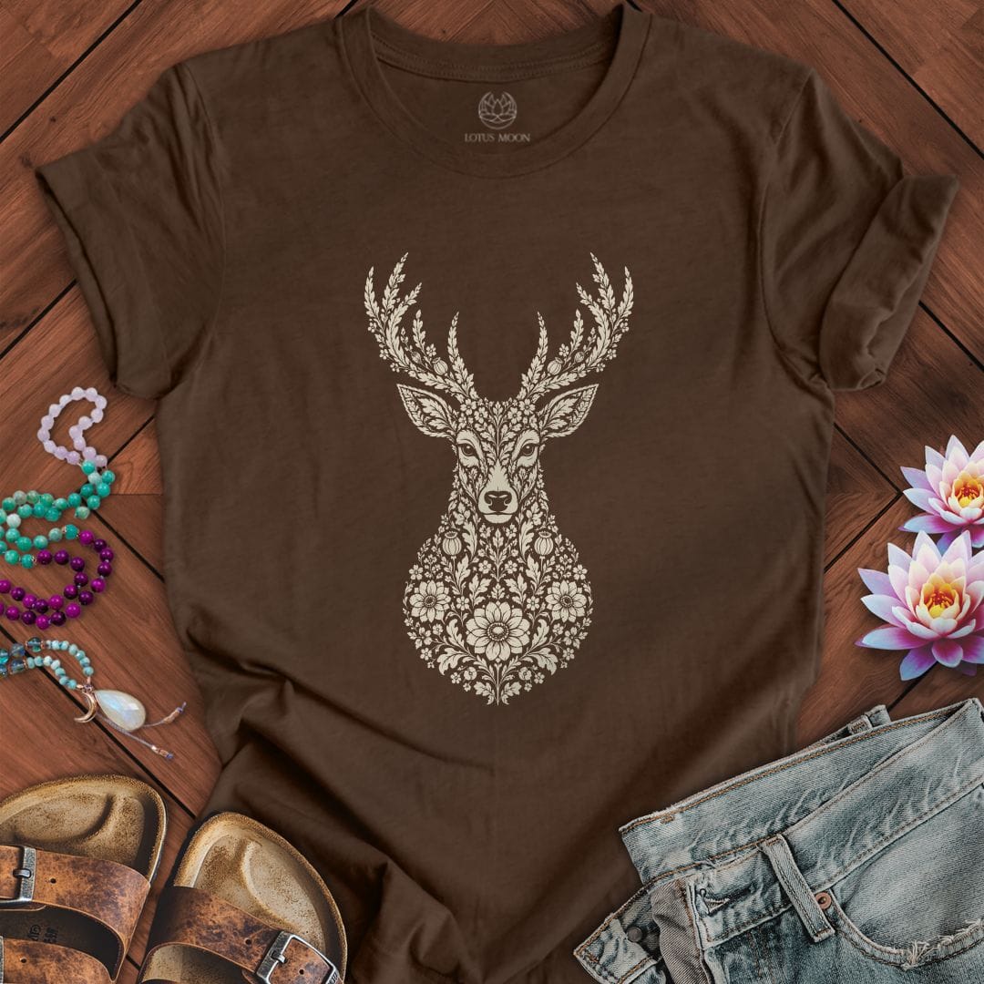 Fall Floral Deer Tee