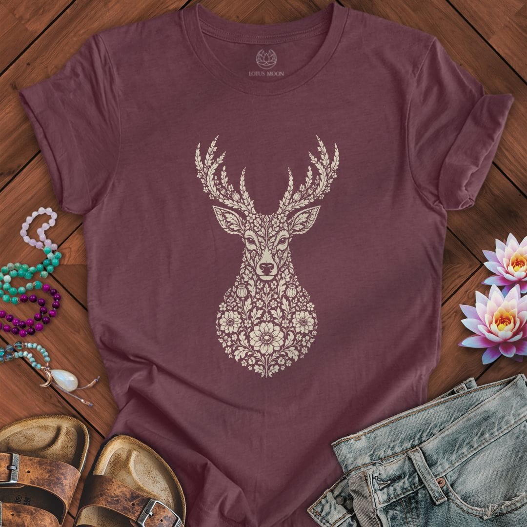 Fall Floral Deer Tee
