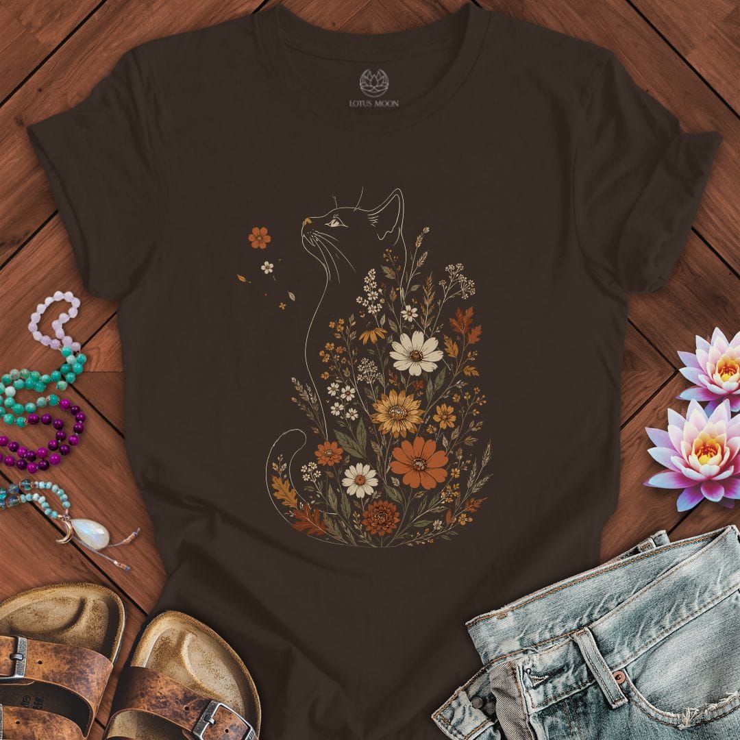 Fall Floral Cat Tee