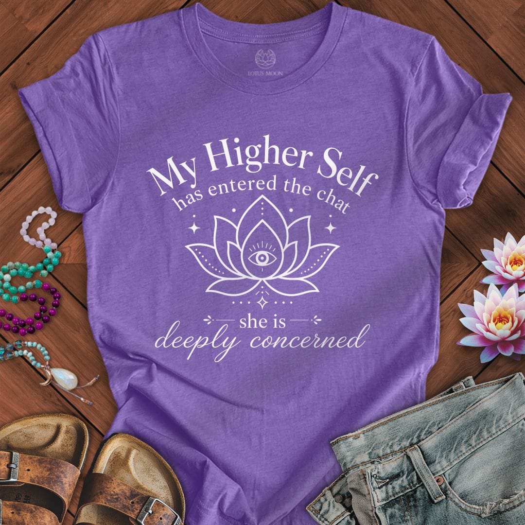 Printify T-Shirt Higher Self Tee Heather Team Purple / S