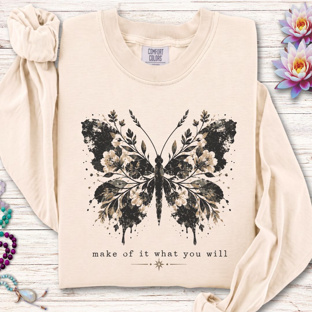 Inkblot Butterfly Long Sleeve Tee