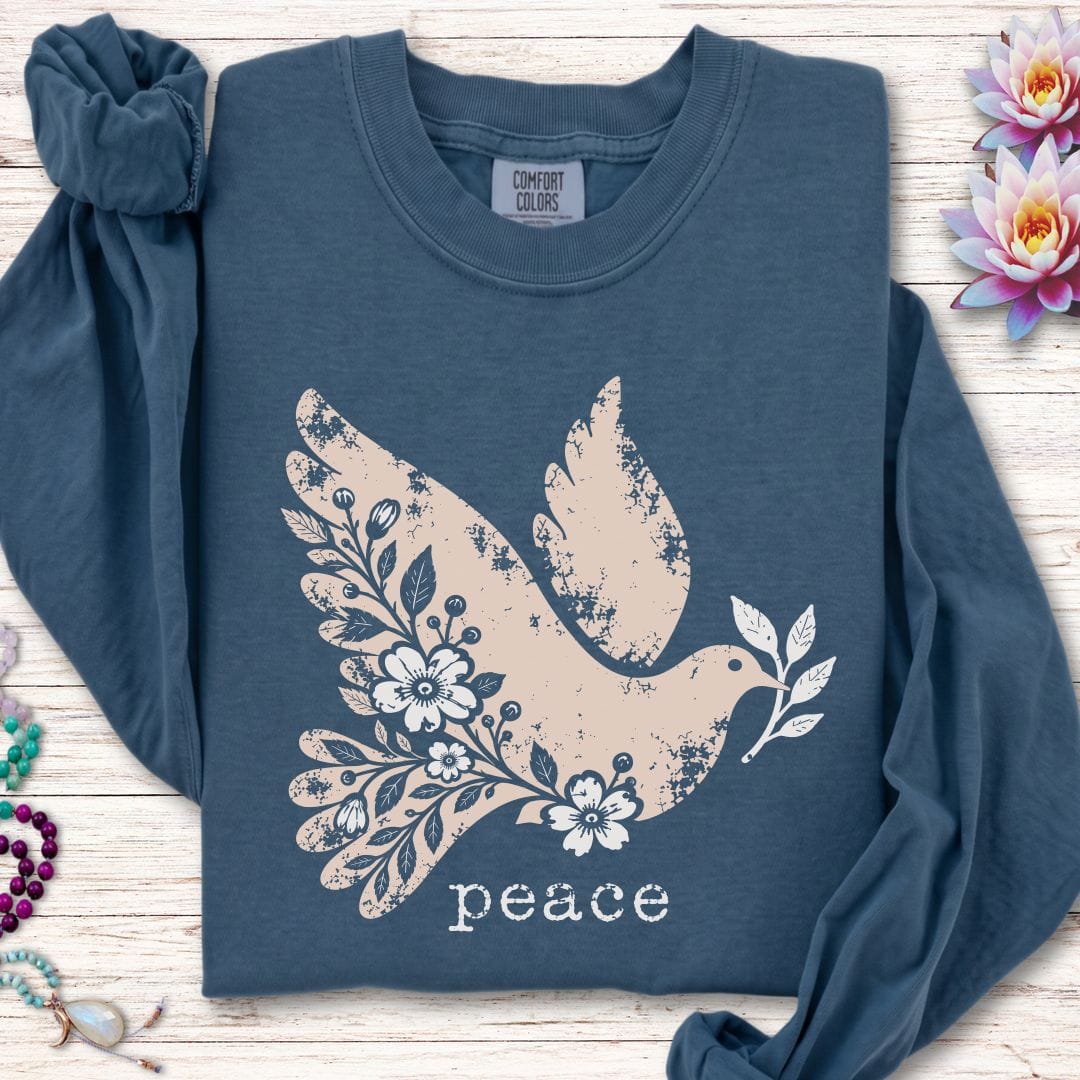 Vintage Peace Dove Long Sleeve Tee