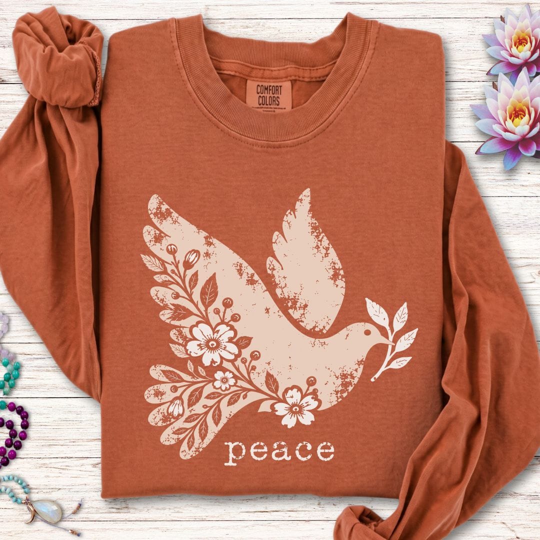 Vintage Peace Dove Long Sleeve Tee