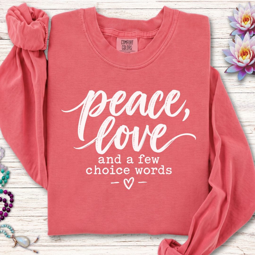 Printify Long-sleeve A Few Choice Words Long Sleeve Tee Watermelon / S