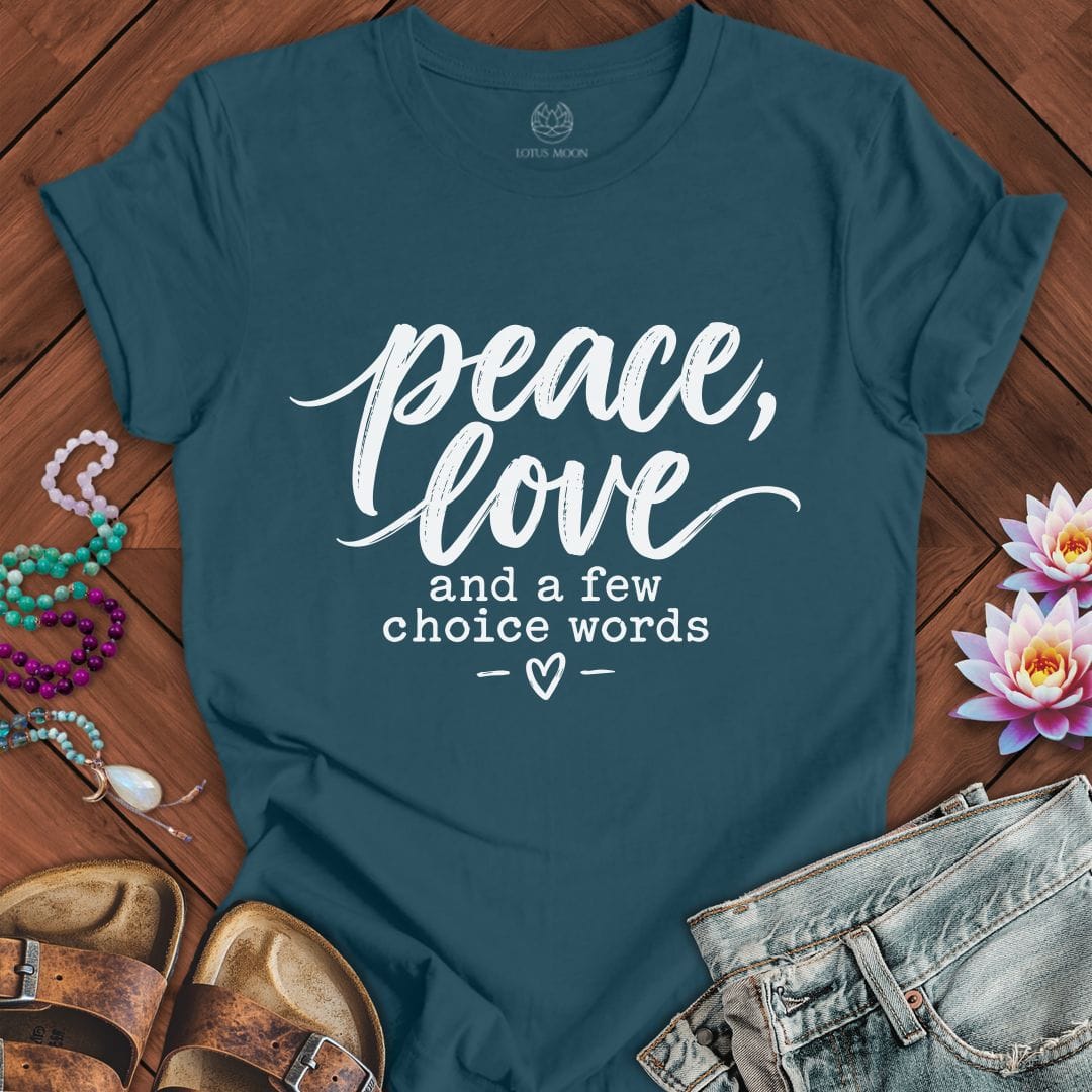 Printify T-Shirt A Few Choice Words Tee Deep Teal / S
