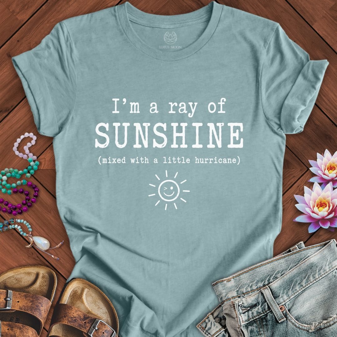 Printify T-Shirt A Little Hurricane Tee Heather Blue Lagoon / S