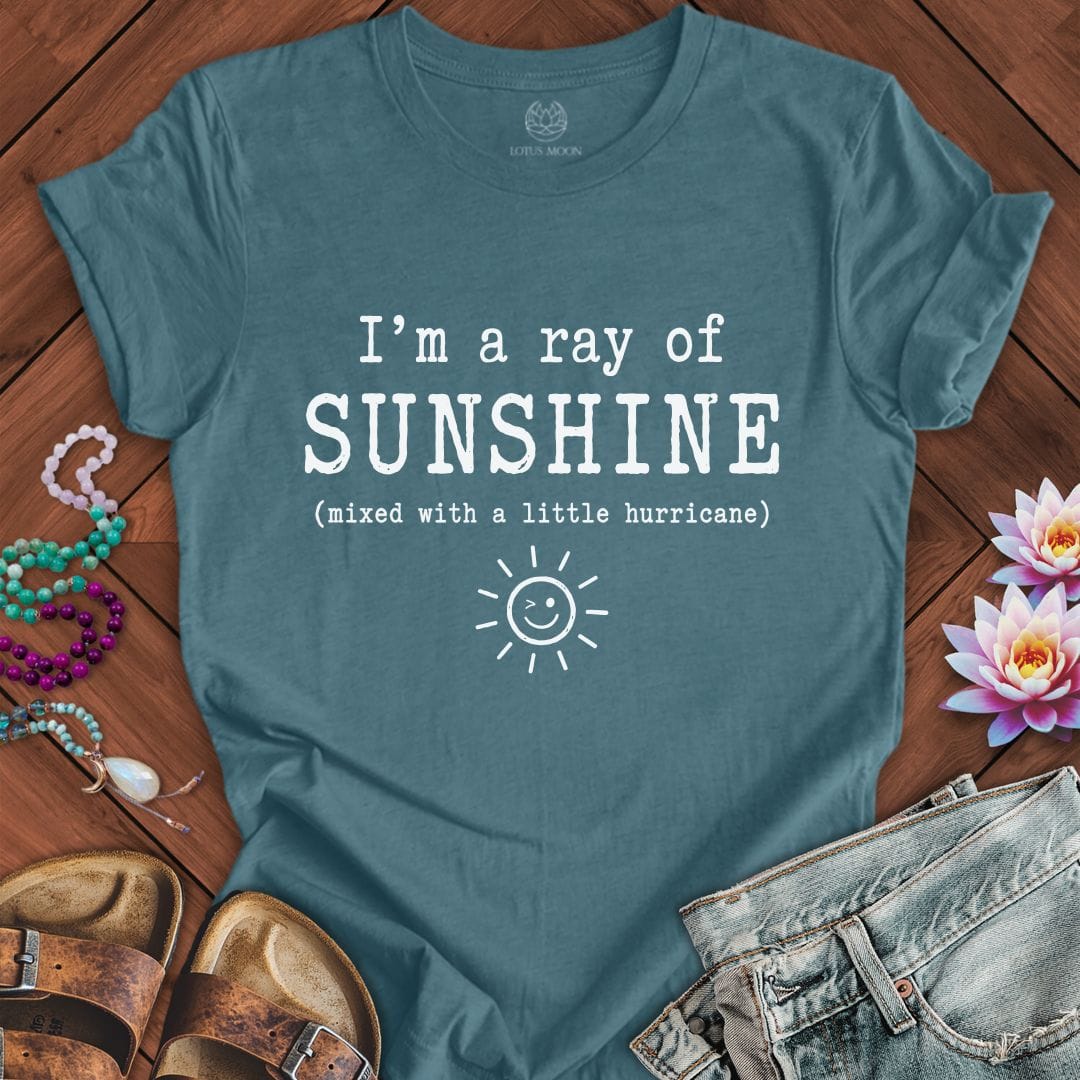 Printify T-Shirt A Little Hurricane Tee Heather Deep Teal / S