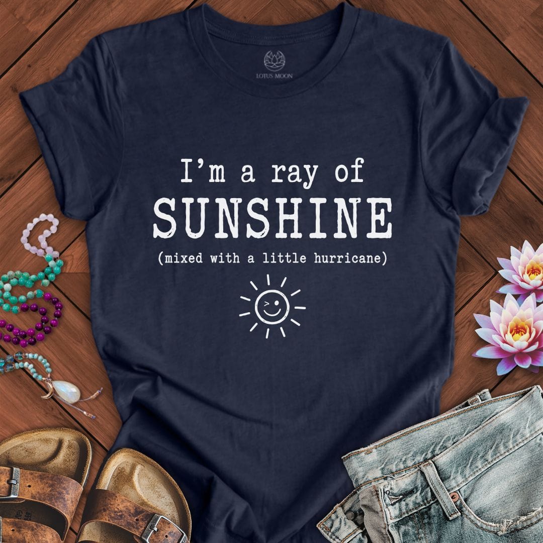 Printify T-Shirt A Little Hurricane Tee Heather Midnight Navy / S