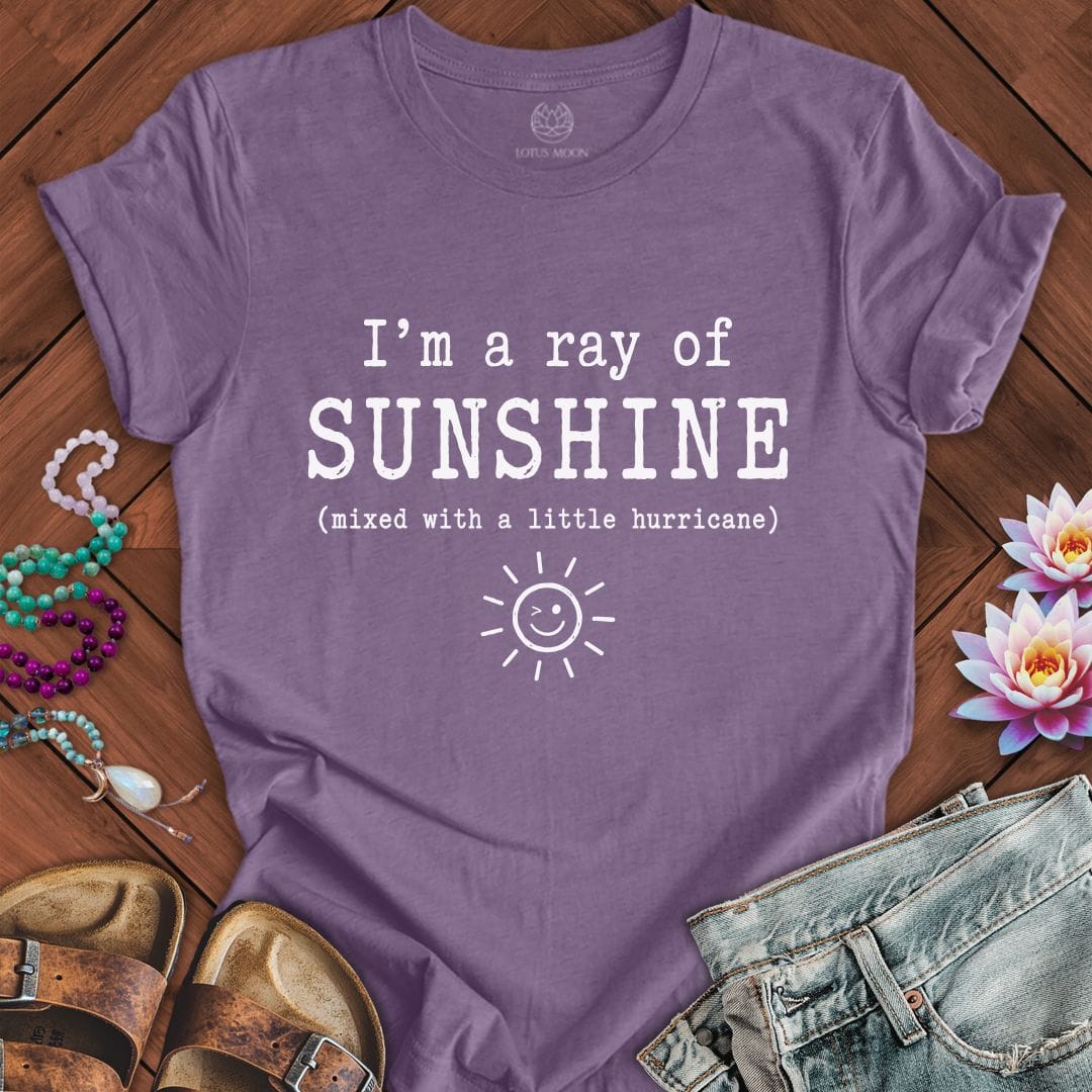 Printify T-Shirt A Little Hurricane Tee Heather Purple / S