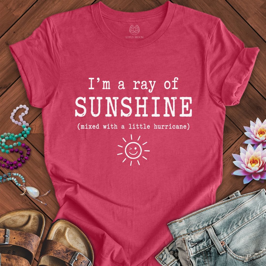 Printify T-Shirt A Little Hurricane Tee Heather Raspberry / S