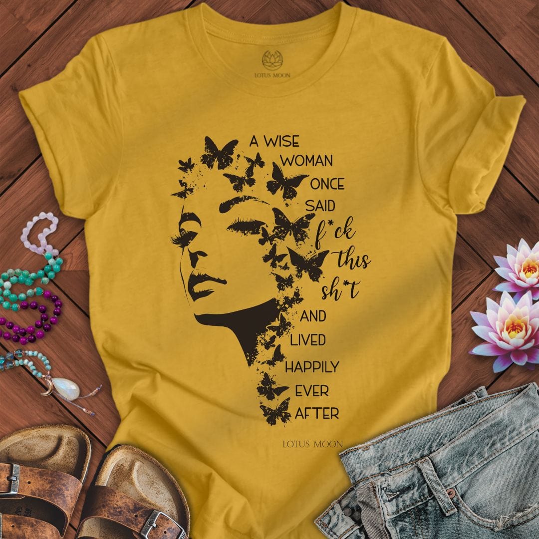 A Wise Woman Tee Heather Mustard