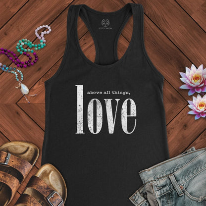 Above All Things Tank Solid Black