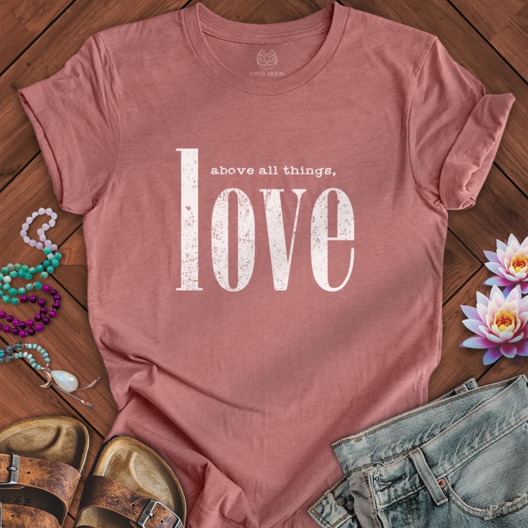 Above All Things Tee Heather Mauve