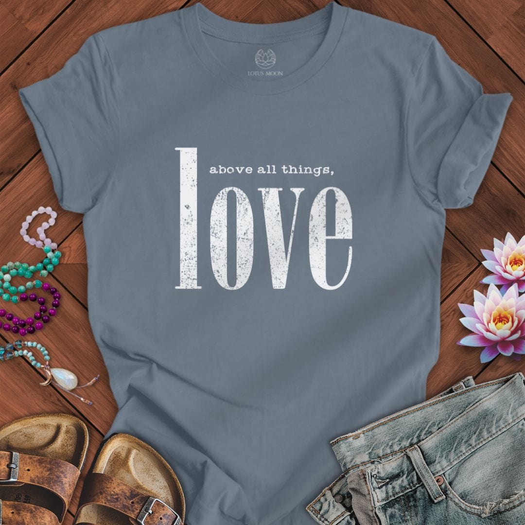Above All Things Tee Steel Blue