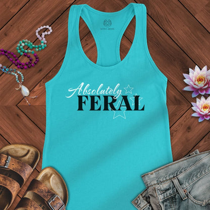 Absolutely Feral Tank Solid Tahiti Blue