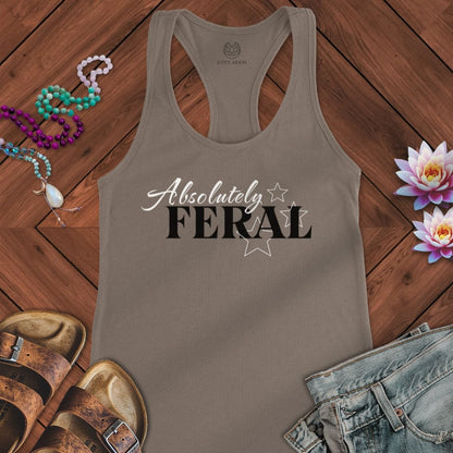 Absolutely Feral Tank Solid Warm Gray